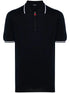 striped-trim polo shirt